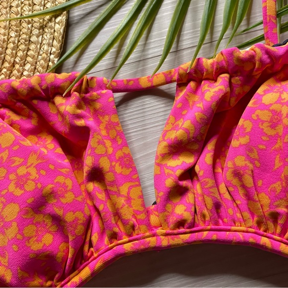 Maaji 🌺 Reversible Print Floral Bralette Bikini Top | Cheeky High Leg Bottoms - Picture 6 of 16